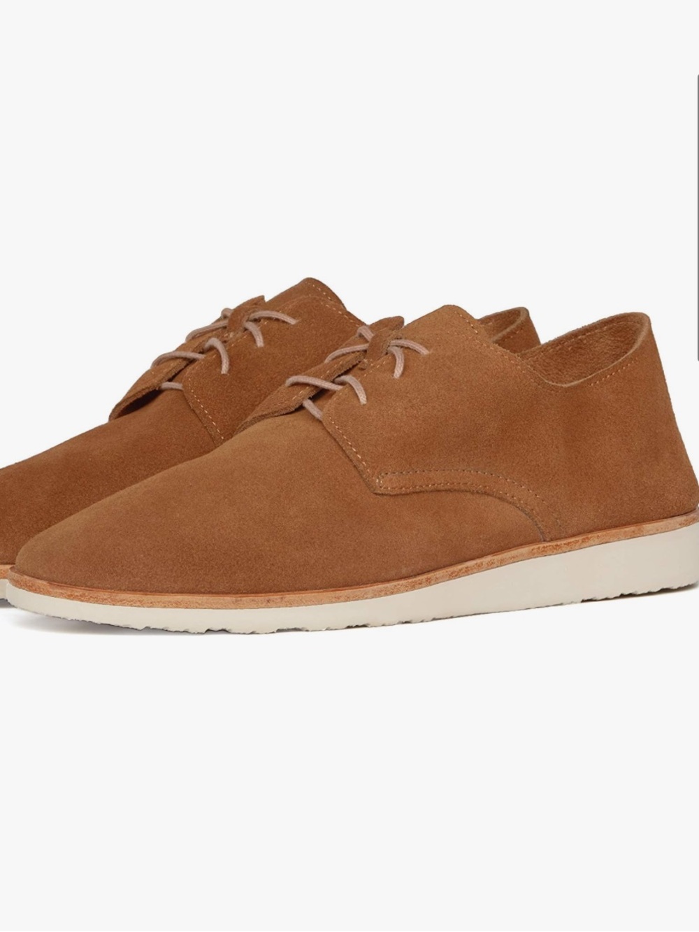 Nisolo Tan Leather lightweight flex Derby